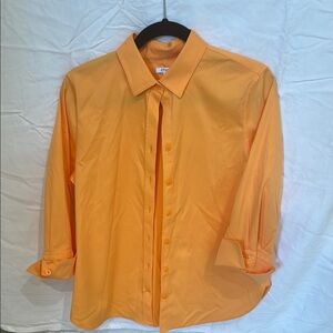 Orange Button-Up Shirt